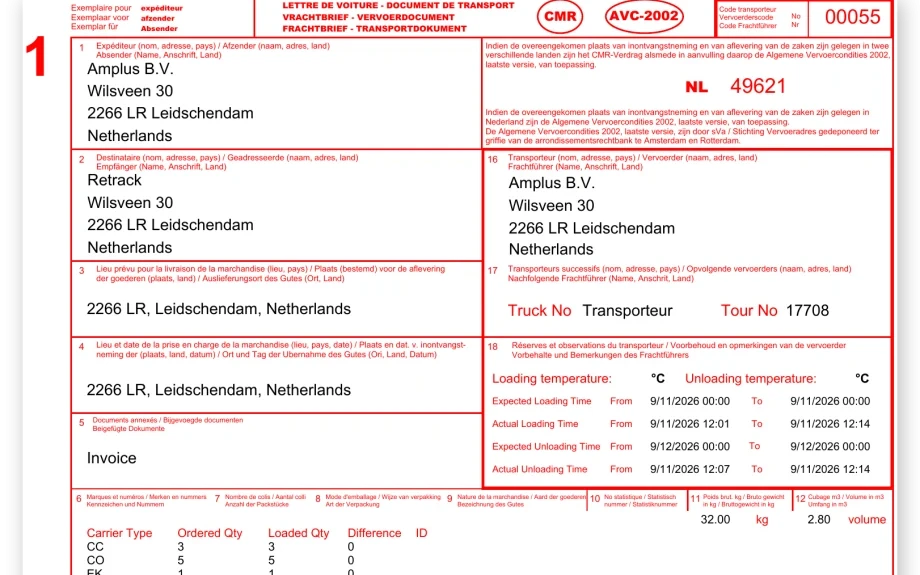 Was ist ein CMR-Frachtbrief?